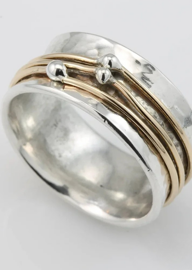 Ilse  - Vintage-Ring mit goldenen Schichten