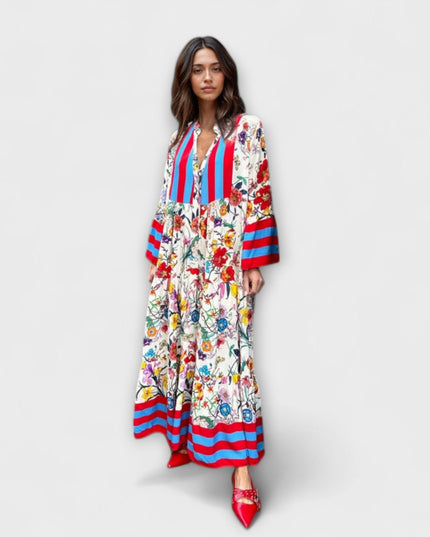 Sybille - Maxikleid mit floralen Druck