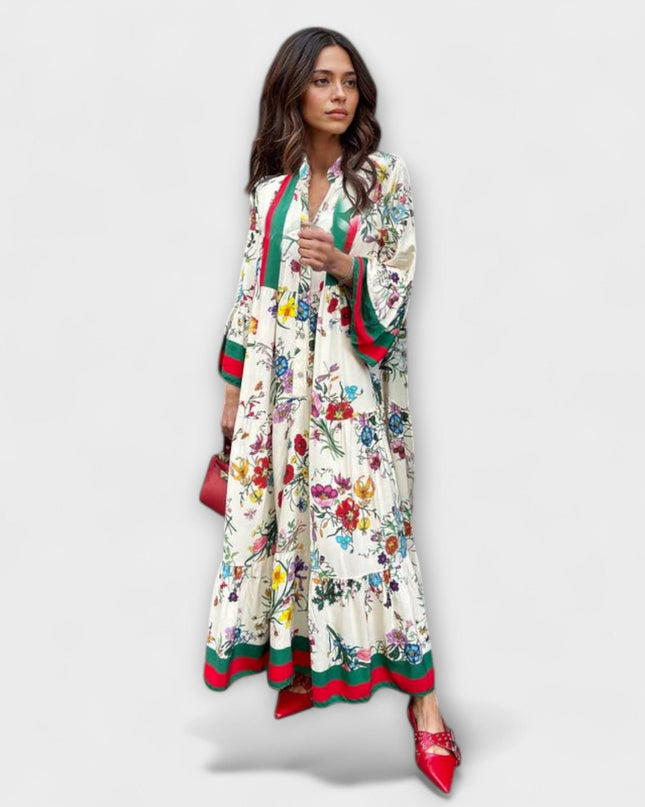 Sybille - Maxikleid mit floralen Druck