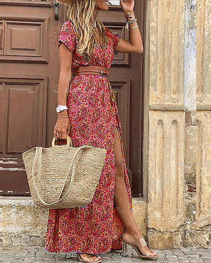 Sibylle - Ibiza Maxikleid mit Gürtel