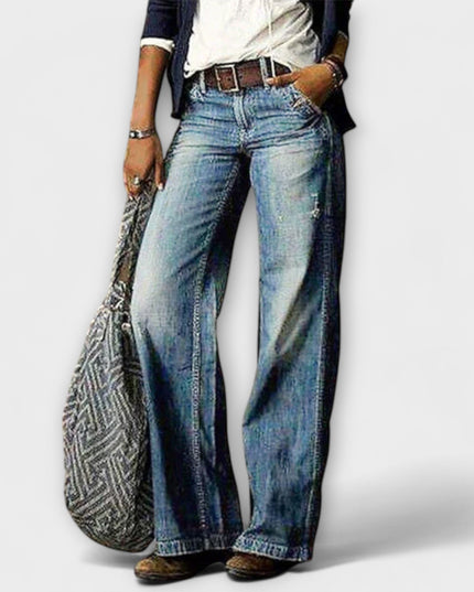 Hedi - Denim-Hose mit weitem Bein
