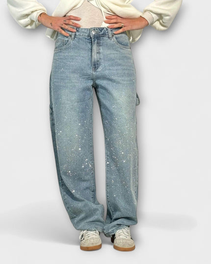 Fable - Shine Denim Jeans im Balloon Carpenter Stil