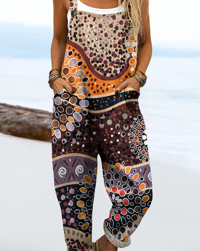 Angela - Künstlerischer Overall-Jumpsuit
