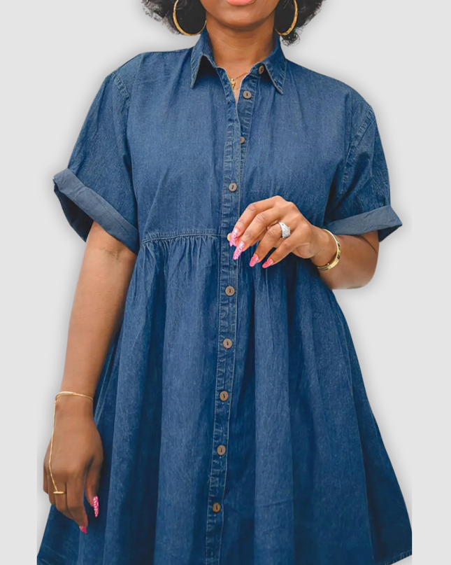 Grace - Stilvolles Jeanskleid