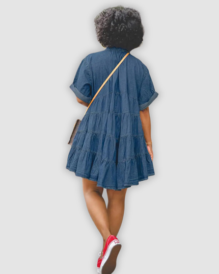 Grace - Stilvolles Jeanskleid