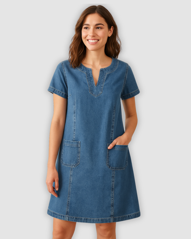 Peggy – Weiches Denimkleid