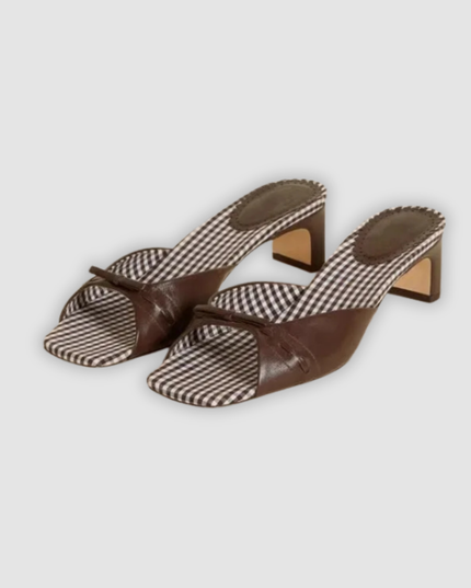 Adiana - Sandalen mit Leopardenmuster und Schleife