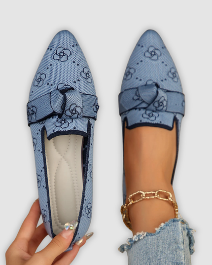 Evelina - Bequeme Mesh-Loafers mit Schleife