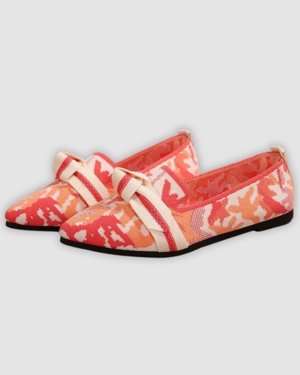 Dina - Bequeme Strick-Slipper mit Blütenmuster