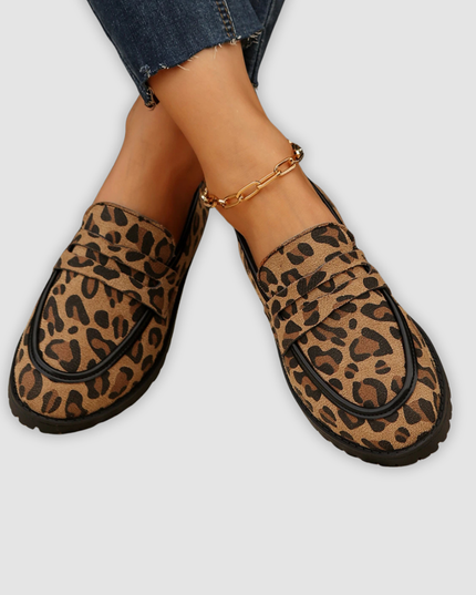 Brianna - Modische Plateau-Sneaker mit Leopardenmuster