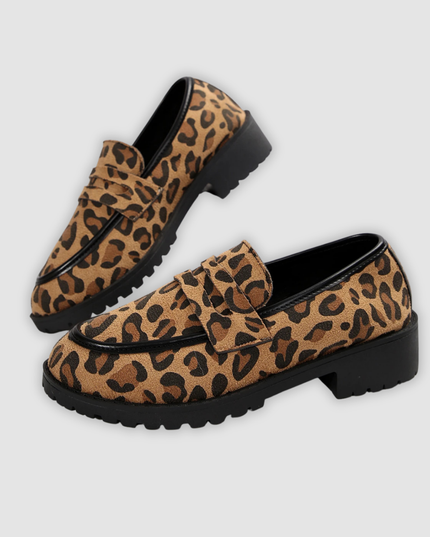Brianna - Modische Plateau-Sneaker mit Leopardenmuster