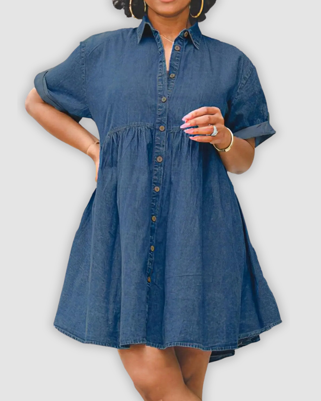 Grace - Stilvolles Jeanskleid