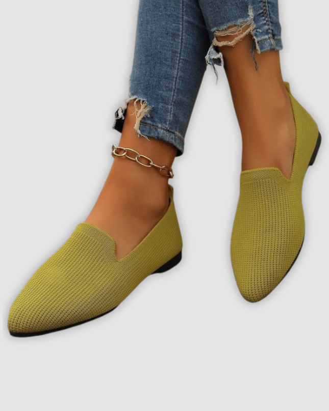 Klara - Atmungsaktive Strick Schlupf-Loafer