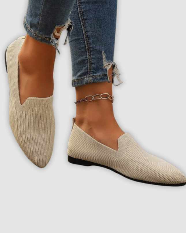 Klara - Atmungsaktive Strick Schlupf-Loafer