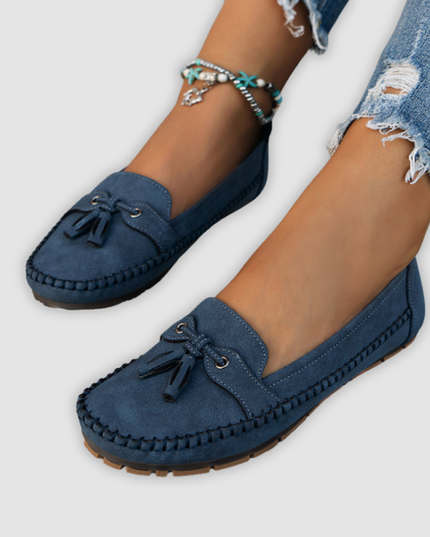 Angel - Klassische Wildleder Loafer Mit Quastendetail