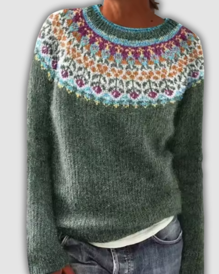 Celina - Gemütlicher Retro Pullover
