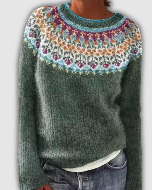 Celina - Gemütlicher Retro Pullover