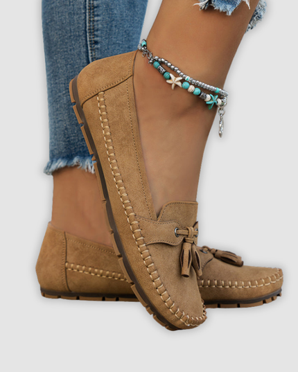 Angel - Klassische Wildleder Loafer Mit Quastendetail
