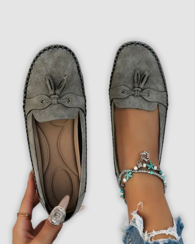 Angel - Klassische Wildleder Loafer Mit Quastendetail