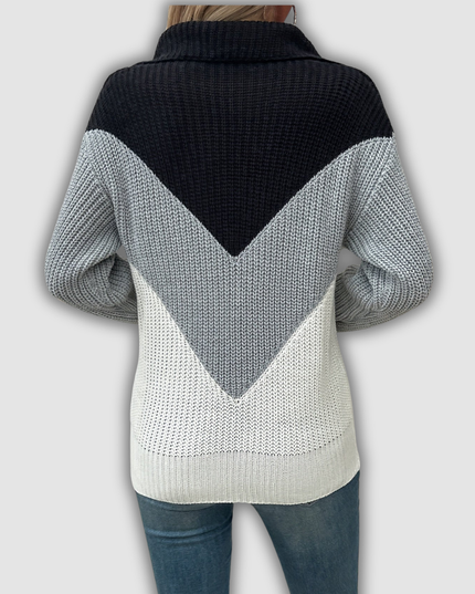 Carola - Pullover mit Reißverschluss