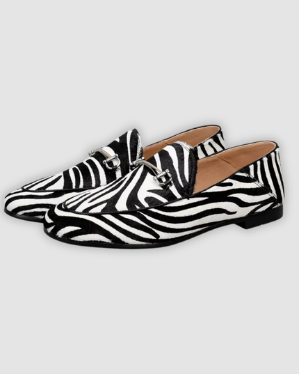 Vera - Animal-Print Loafers