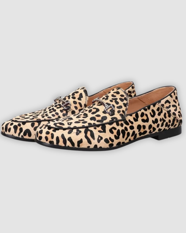 Xandra - Animal-Print Loafers