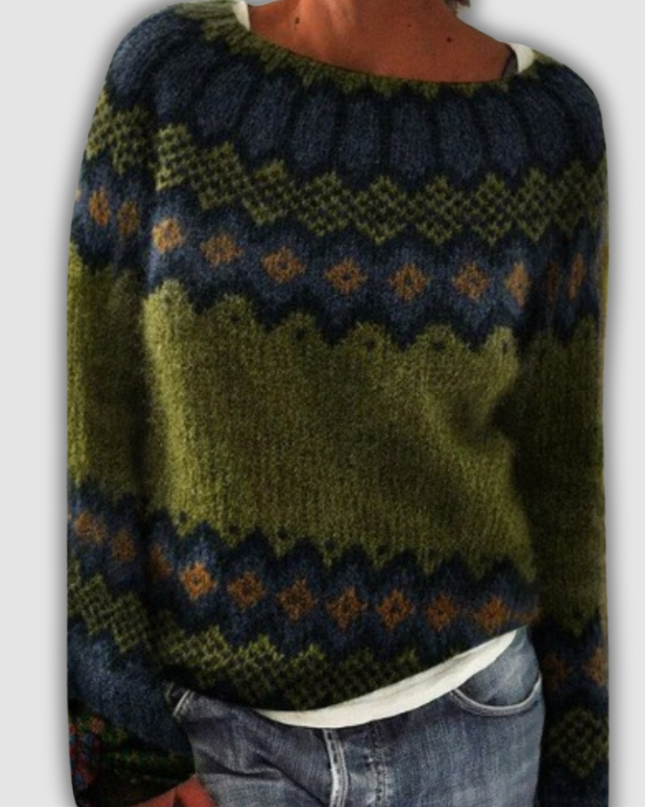 Malea - Gemütlicher Retro Pullover