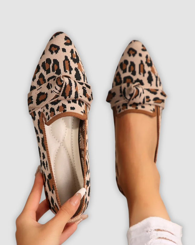 Evie - Bequeme Strick-Loafers mit Schleifendetail