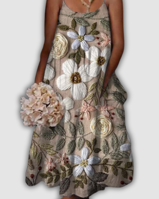 Irmingardis - Enchantment-Kleid Bohemian Blüte