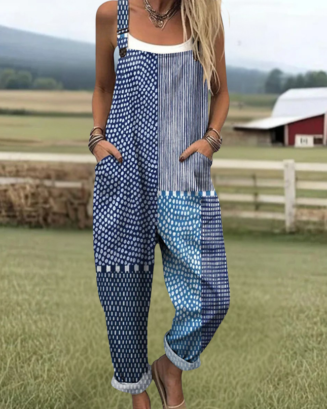 Doris - Vintage Blumen Jumpsuit Damen