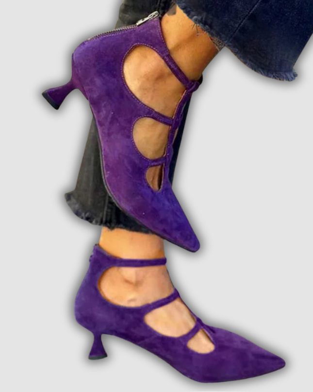 Amira - Vintage-Pumps mit kleinem Absatz
