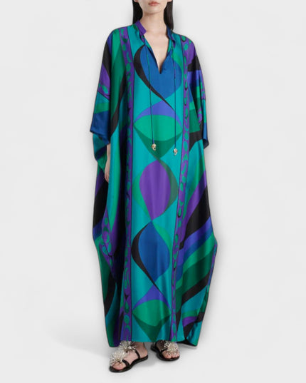 Isabella - Lebendiger Psychedelischer Kaftan