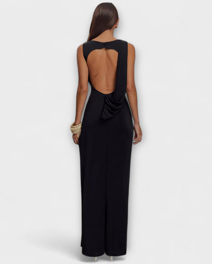 Anja-Lena - Stylisches Maxikleid mit hohem Beinschlitz