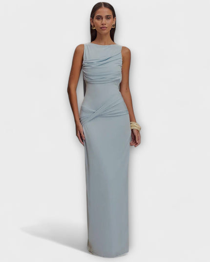 Anja-Lena - Stylisches Maxikleid mit hohem Beinschlitz