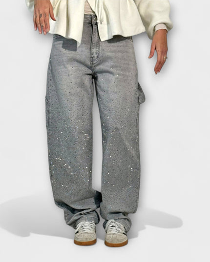 Fable - Shine Denim Jeans im Balloon Carpenter Stil