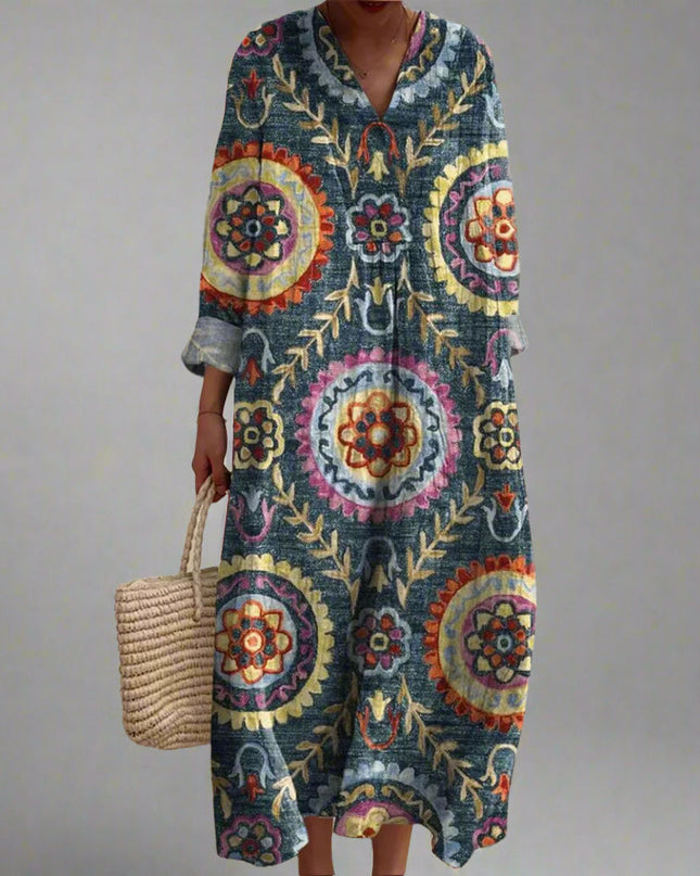 Margrit - Boho Maxikleid