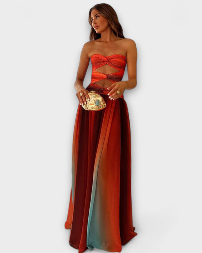 Ursula - Trägerloses Maxikleid
