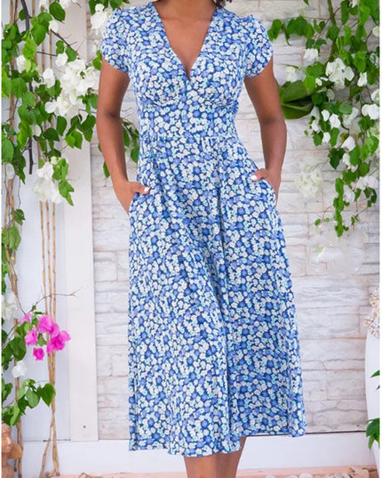 Celeste - Midikleid mit Knopfleiste