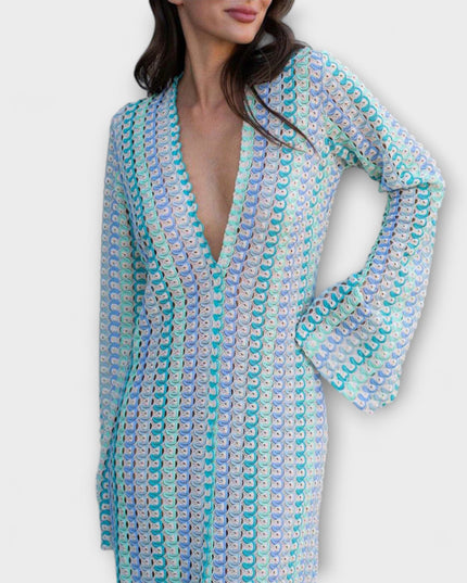 Leonora – Maxikleid mit V-Ausschnitt und Urlaubsflair