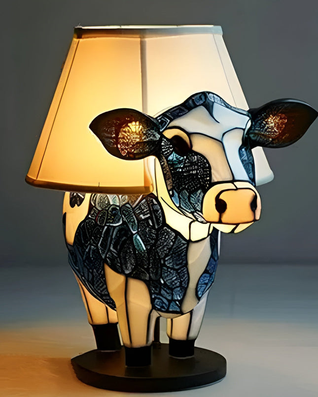 Dagmar - Magische Kuhlampe aus Buntglas
