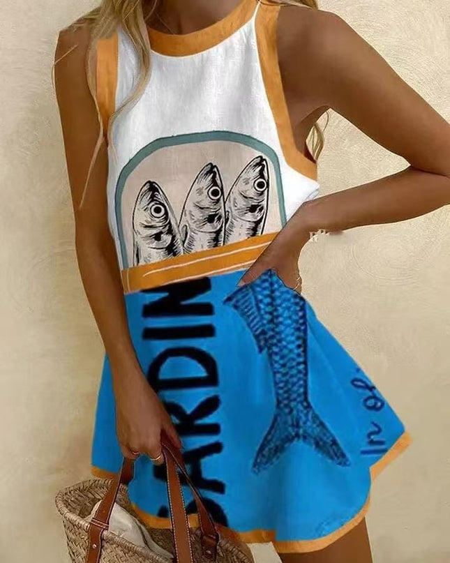 Anneliese - Leinen Minikleid