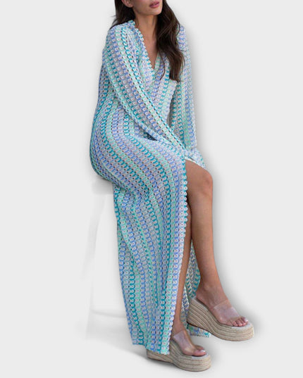 Leonora – Maxikleid mit V-Ausschnitt und Urlaubsflair