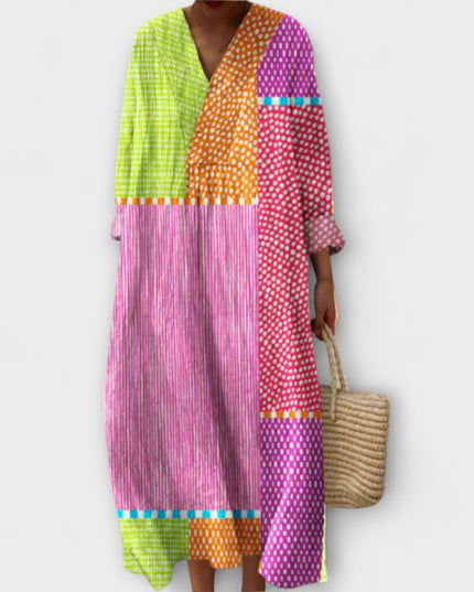 Henriette - Stilvolles Geometrisches Kleid