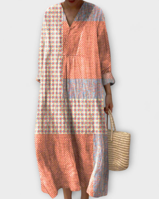 Clara - Elegantes Kleid mit geometrischem Design