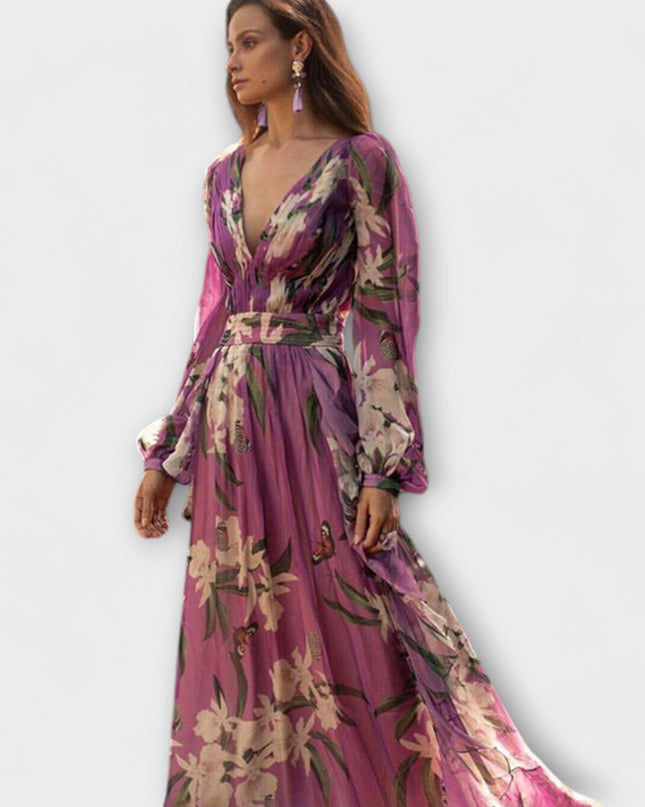 Frieda - Hochwertiges elegantes Maxikleid