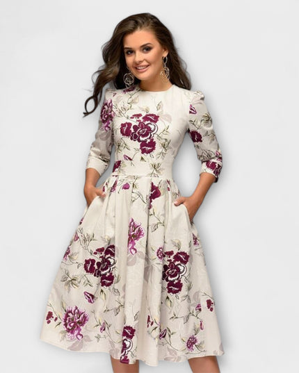 Xenia - Elegantes knielanges Kleid