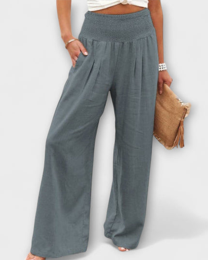 Freida - Lässige weite Leinenhose