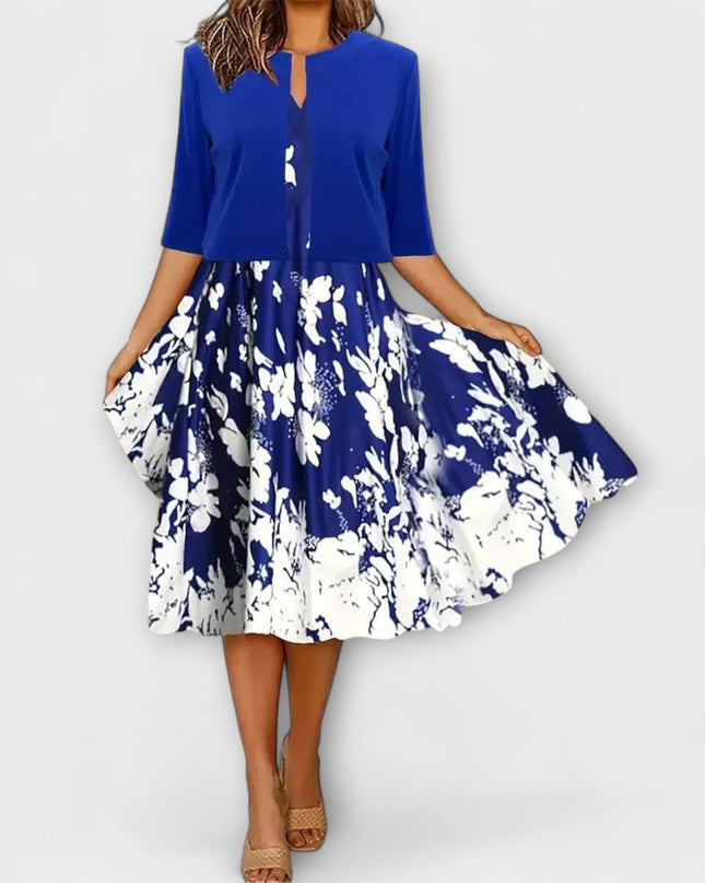 Miriam - Damen Midi Kleid mit Blazer