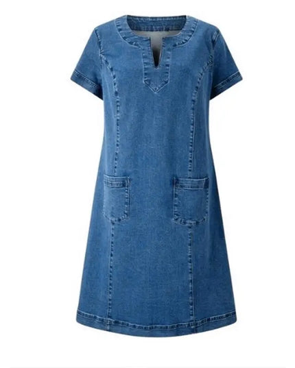 Ortrun - Weiches Jeanskleid