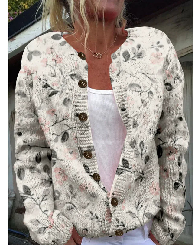 Vea - Schicke Strickjacke mit Print